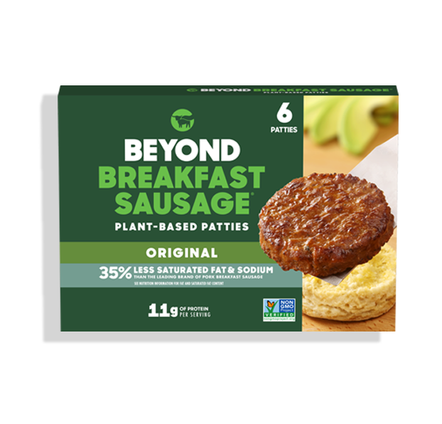 Beyond Meat, Beyond Breakfast Sausage Patty Classic 6patties 7.4oz (Frozen)