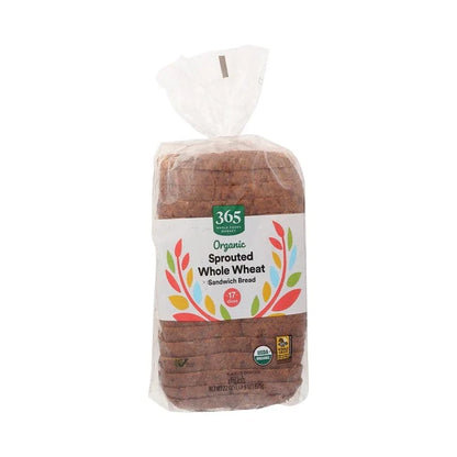 [Discon] 365, Organic Sprouted Whole Wheat Bread 22oz (Frozen)