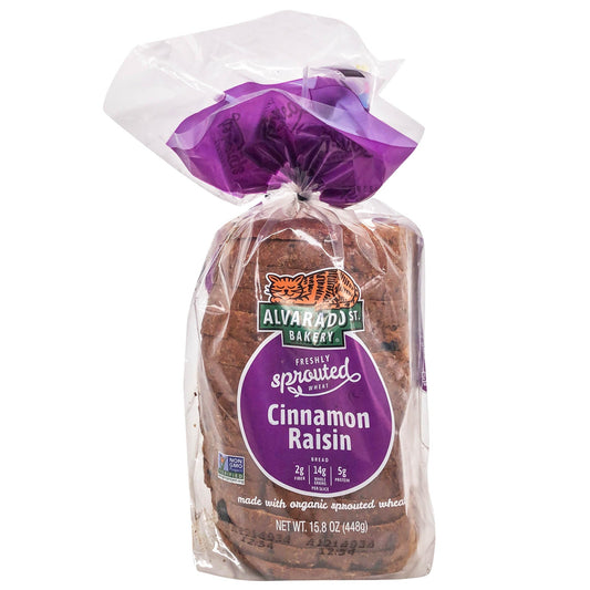 [Discon] Alvarado Street Bakery - Sprouted Wheat Cinnamon Raisin Bread 16oz (Frozen)