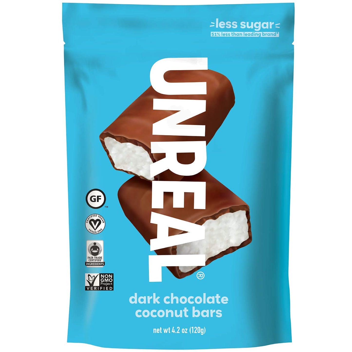 Unreal, Dark Chocolate Coconut Bars 4.2oz