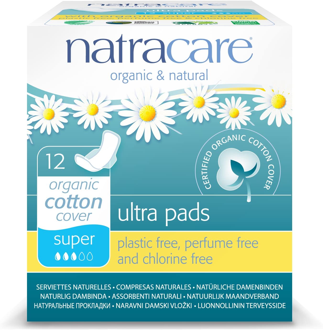 [Discon]Natracare, Organic and Natural Ultra Super Period Pads 12Ct