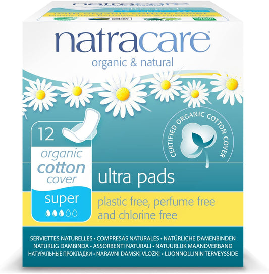 [Discon]Natracare, Organic and Natural Ultra Super Period Pads 12Ct