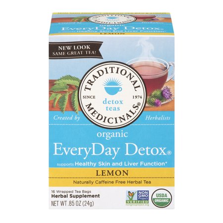 [Discon]Traditional Medicinals, Organic EveryDay Detox Teas Lemon 16Ct