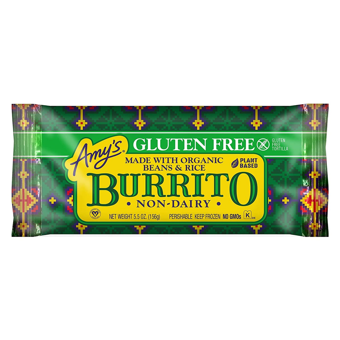 Amy's, Gluten Free Bean & Rice Burrito 5.5oz (Frozen)