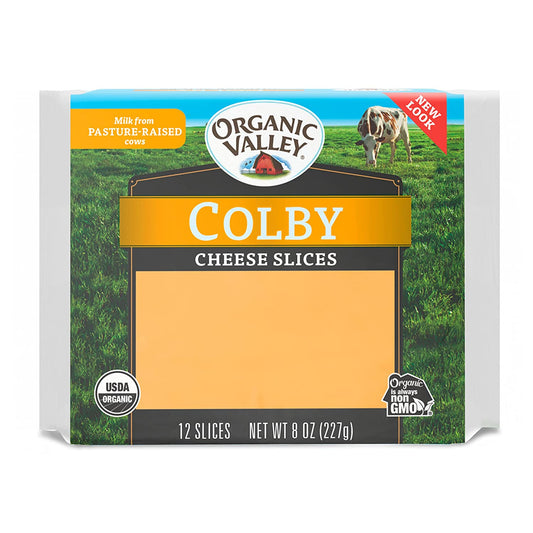 Organic Valley, Colby Slices 8oz (Chill)