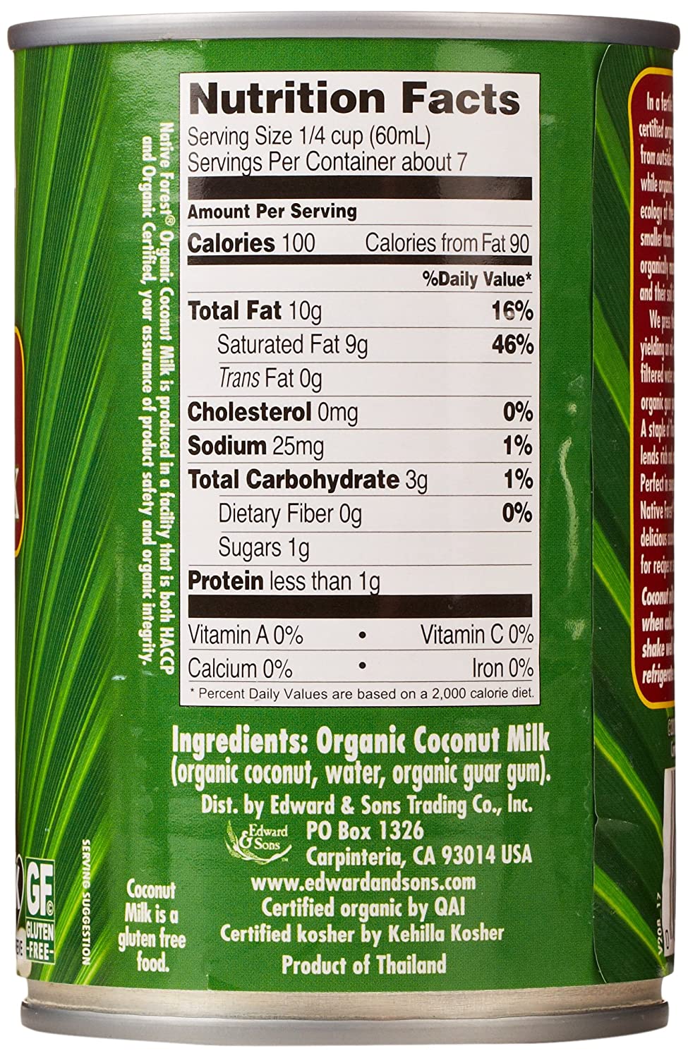 Native Forest, Organic Unsweetened Classic Coconut Milk 13.5oz