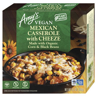 [Discon] Amy's, Gluten Free Vegan Mexican Casserole with Cheese 9.5oz (Frozen) "best by 31 Aug 23"