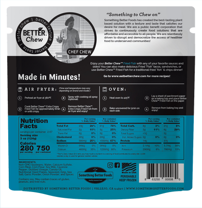 Better Chew, Southern-Style Fried Fish Plant-based 8oz (Frozen)