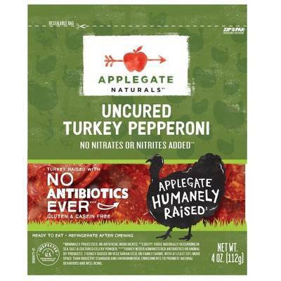 Applegate Natural, Gluten-Free Turkey Pepperoni 4oz (Frozen) <BBD expired>