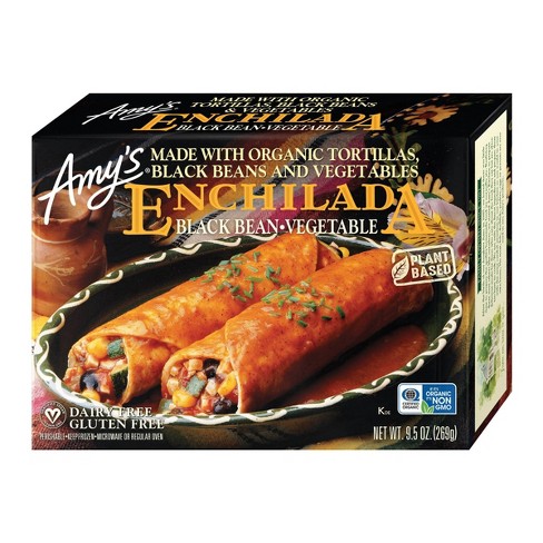 Amy's, Gluten Free Vegan Black Bean Vegetable Enchilada 9.5oz (Frozen)