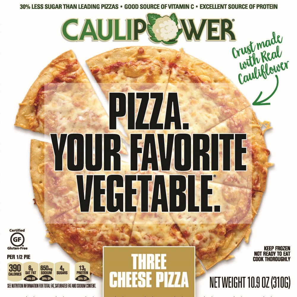 Caulipower, Gluten Free Cauliflower Pizza Three Cheese 10.9oz (Frozen)