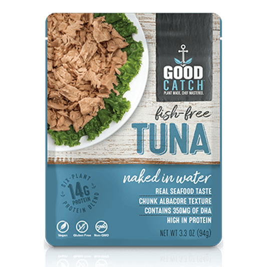 Good Catch, Fish Free Tuna naked in water 3.3oz "best by 10 April 24"