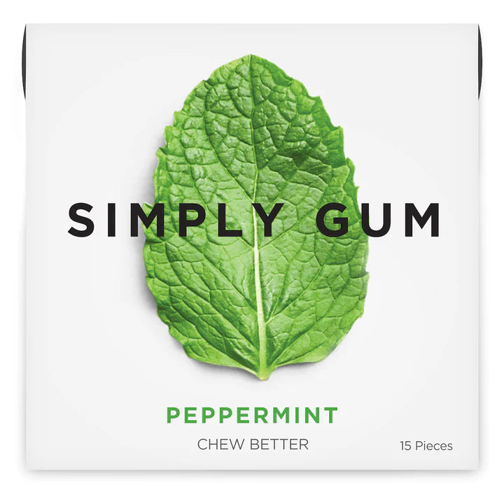 Simply Gum, Peppermint Mints Chewing Gum 15pc