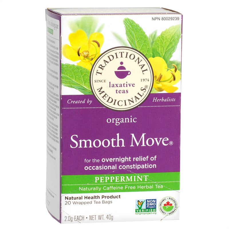 Traditional Medicinals, Laxative Teas Organic Smooth Move Peppermint 16Ct