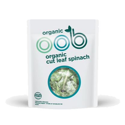 OOB Organic, Organic Cut Leaf Spinach 400g (Frozen)