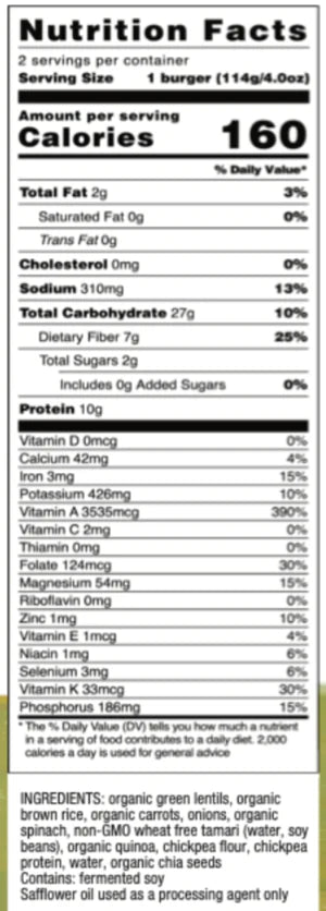[Promo] NoBull, Original Veggie Burgers 2 burgers 8.5oz (Frozen)