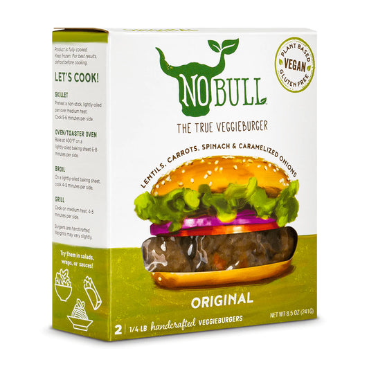 [Promo] NoBull, Original Veggie Burgers 2 burgers 8.5oz (Frozen)