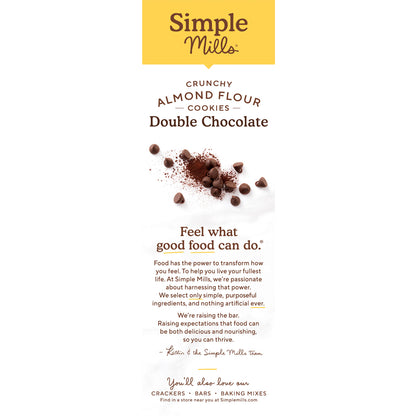 Simple Mills, Crunchy Double Chocolate Cookies 5.5oz