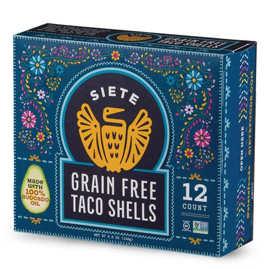 Siete, Grain Free Taco Shells 12ct 5.5oz ‘best by 18th June’