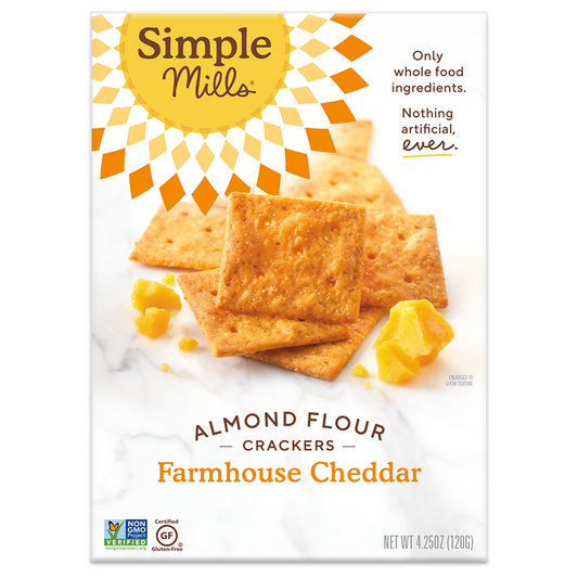 Simple Mills, Farmhouse Cheddar Almond Flour Cracker 4.25oz
