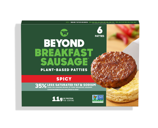 Beyond Meat, Beyond Breakfast Sausage Patty Spicy 6patties 7.4oz (Frozen)