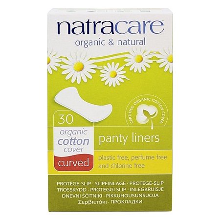 [Discon]Natracare, Organic and Natural Curved Panty Liners Unscented 30Ct