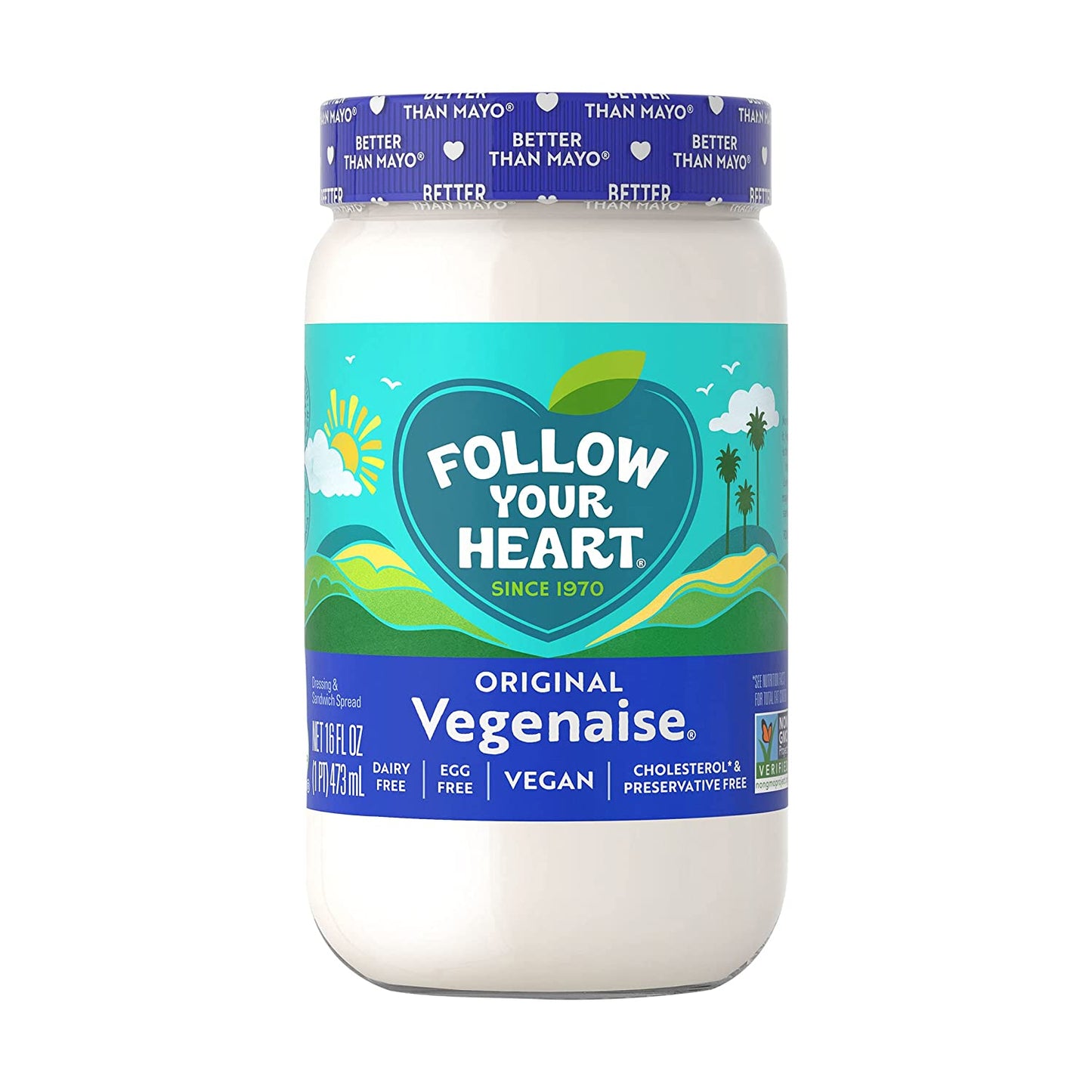 Follow Your Heart, Vegenaise Original Dressing and Sandwich Spread 16oz (Chill)