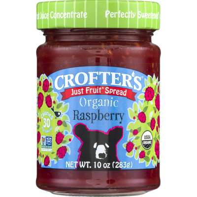 Crofter's Organic, Just Fruit Spread Organic Raspberry 10oz