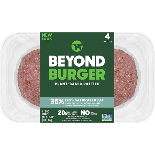 Beyond Meat, Beyond Meat Burger 4 patties 16oz (Frozen)