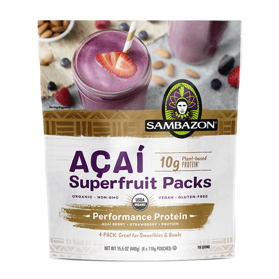 [Discon] Sambazon, Acai Superfruit Packs Performance Protein 15.5oz (Frozen)