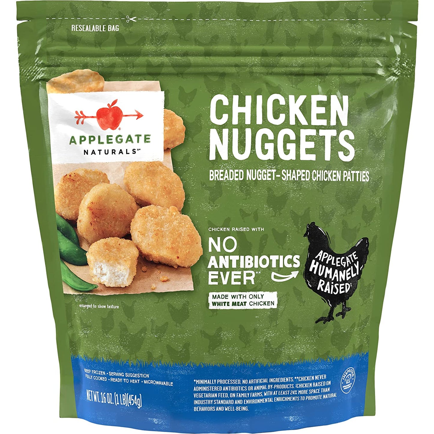 Applegate Natural, Chicken Nuggets Family Size 16oz (Frozen)